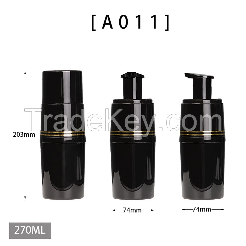 Wholesale Cosmetic New Salon 2 In 1 Hair Color Dye Bottle Shampoo Squeeze Pump Plastic Bottle Cream Packaging