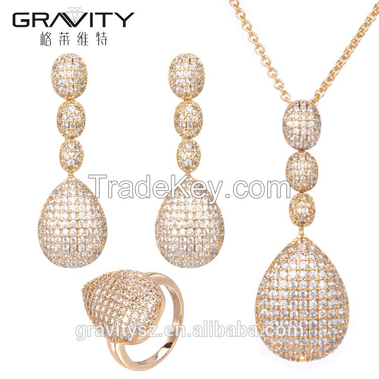 fashion Dubai Gold Body Jewelry Set Factory Direct Price Wholesale For Ladies Set Jewelry