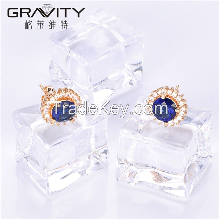 TZXG0087 Gravity fashion Dubai Unique Elegant Blue Stone 18K Gold Body Jewelry Set Factory Direct Price For Ladies Jewelry set