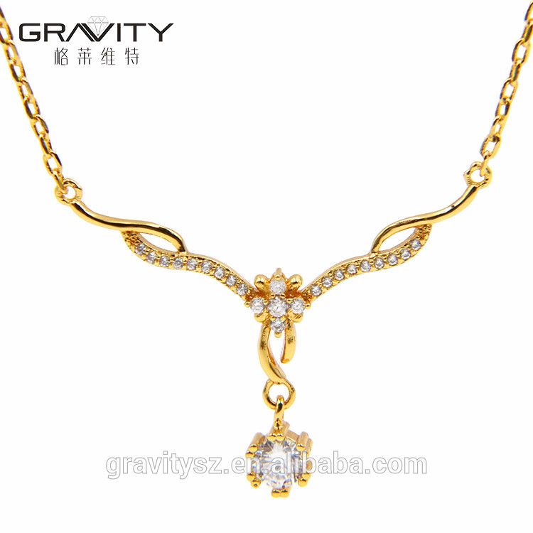 2017 latest design fashion 24k saudi gold plated wedding handmade necklace jewelry set with earring/ring