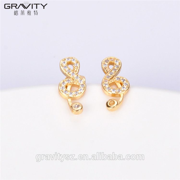 ESDG0011 gravity 2017 musical note unique new model stud earring