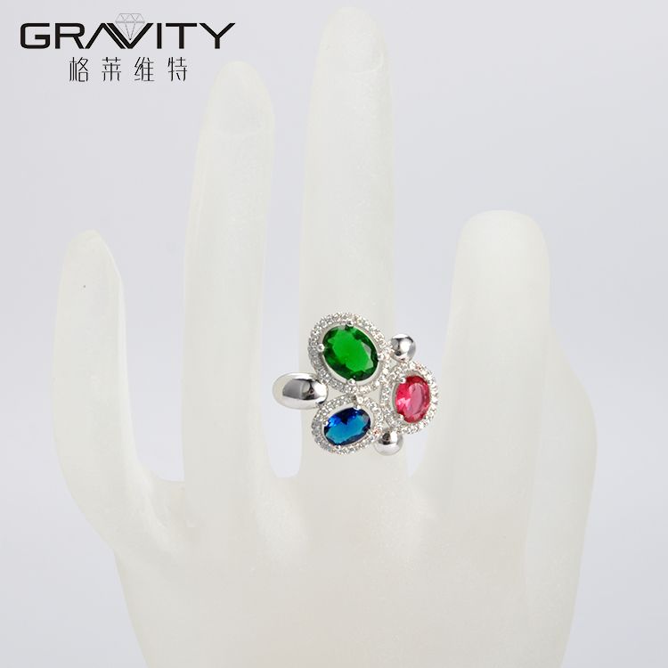wholesale white gold colorful latest fashionable bridesmaid best diamond right hand finger jewelry rings design for women
