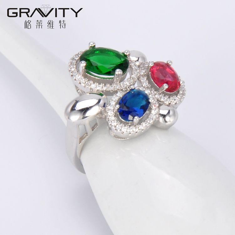 wholesale white gold colorful latest fashionable bridesmaid best diamond right hand finger jewelry rings design for women