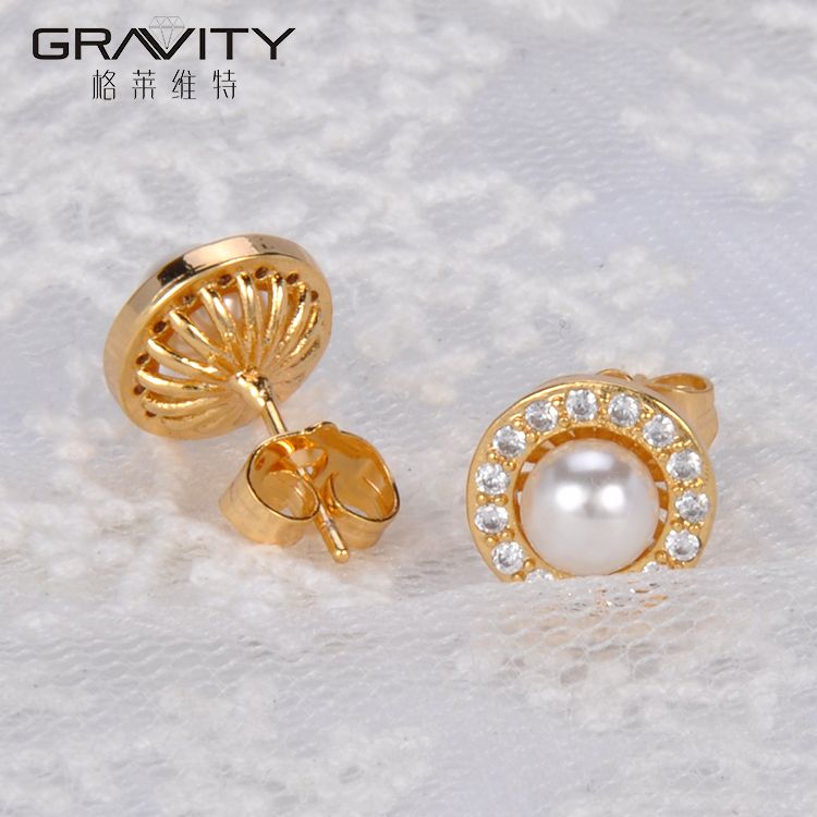 simple gold earring designs for women