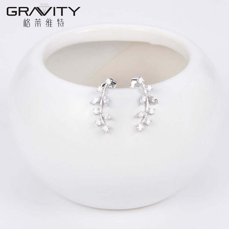 stylish custom women silver earring