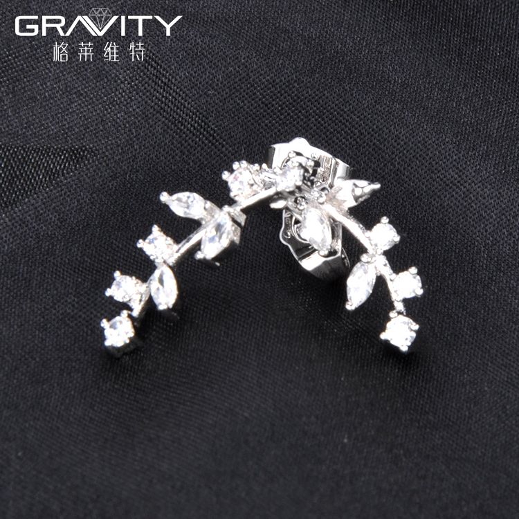 stylish custom women silver earring