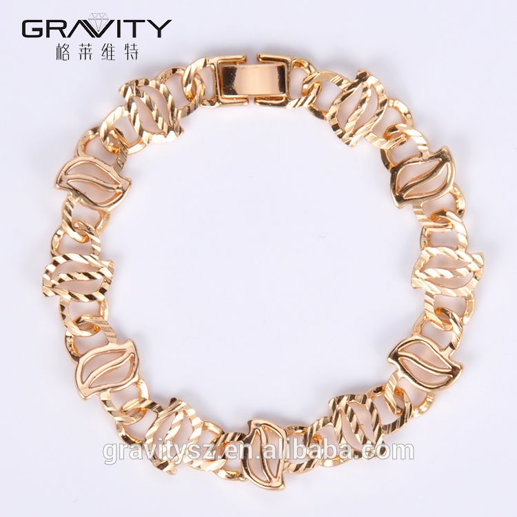 Best selling products fashion jewelry handmade 22k gold plated charm bracelet