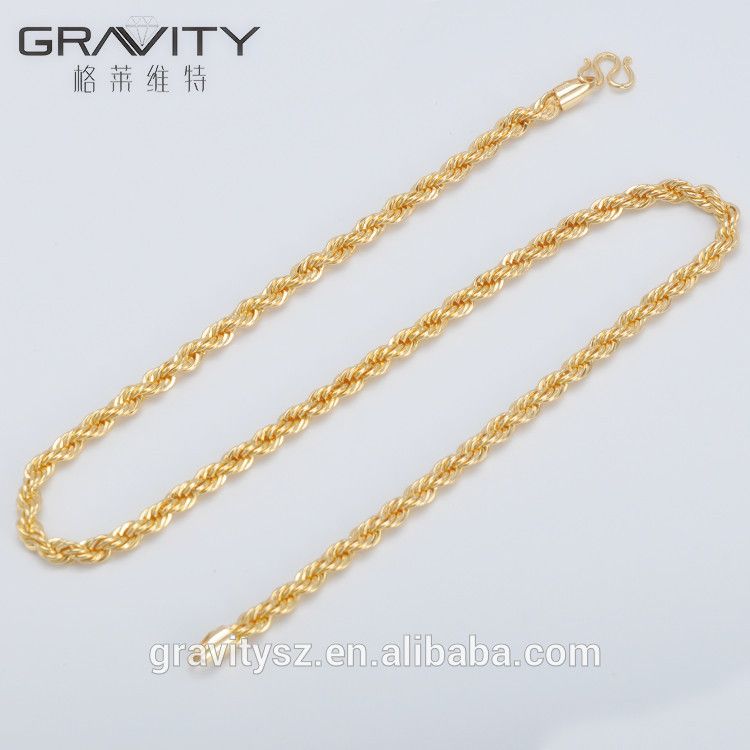 2017 hot sale simple 18k and 24K gold plated choker necklace jewelry