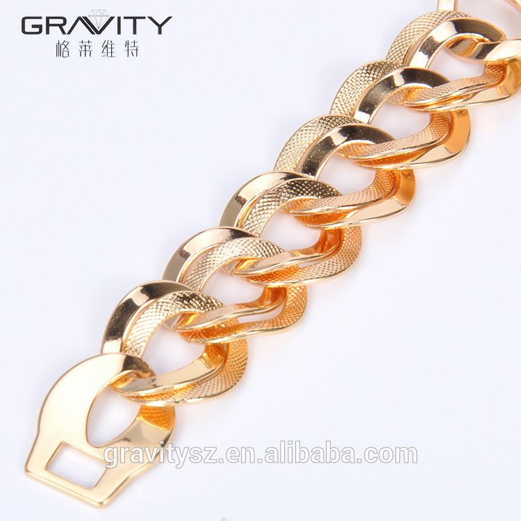 Lastest simple design jewelry accessories gold bangle bracelet for women
