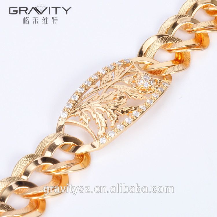 Lastest simple design jewelry accessories gold bangle bracelet for women