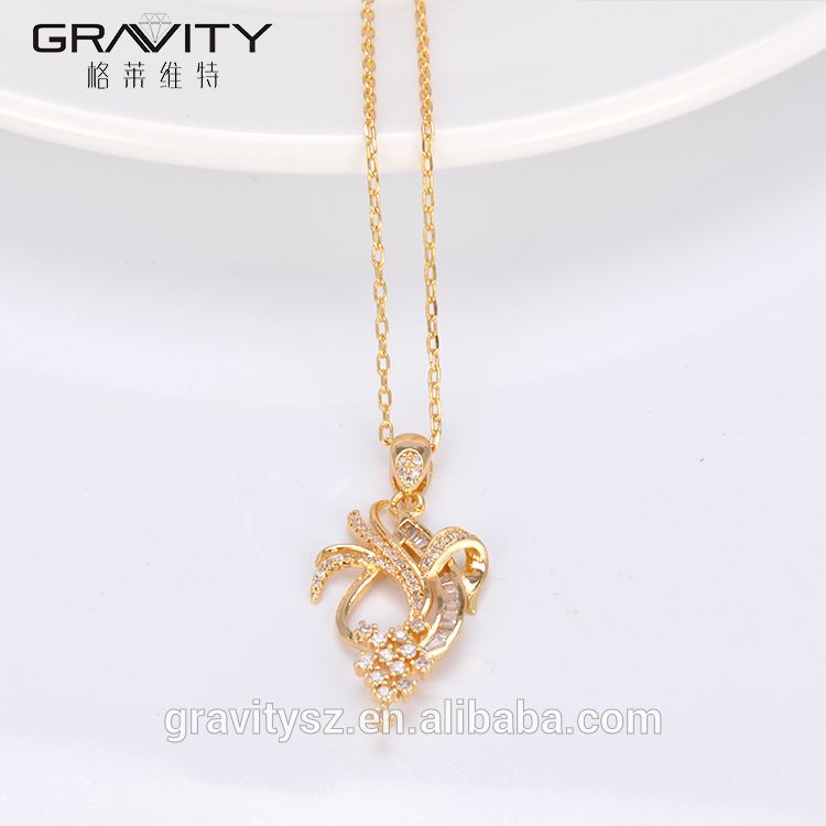 wholesale beatiful gold pendants necklace models