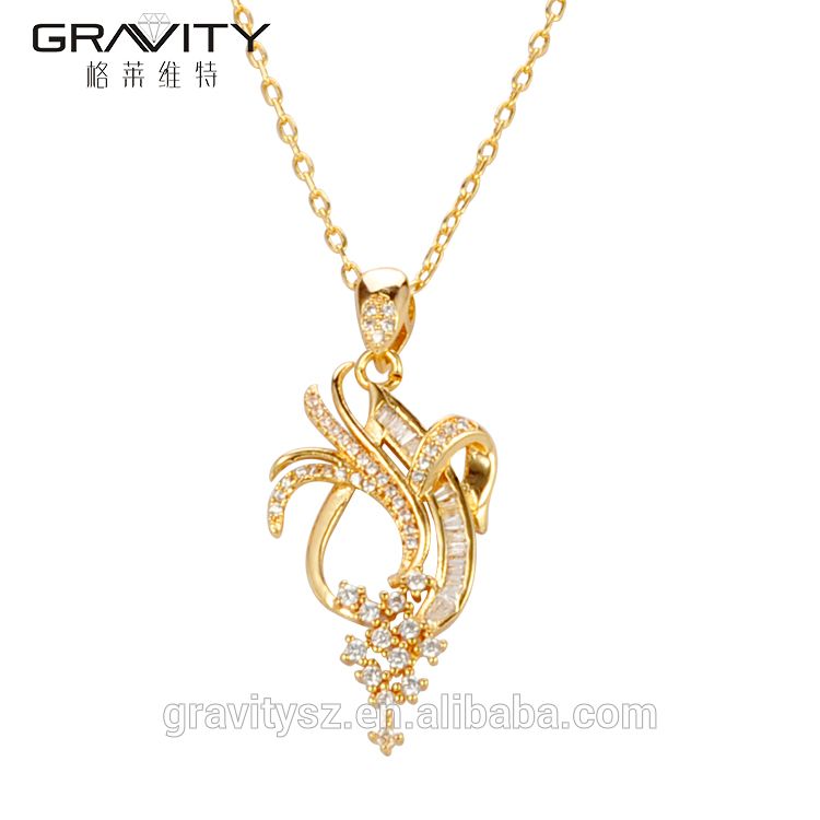 wholesale beatiful gold pendants necklace models