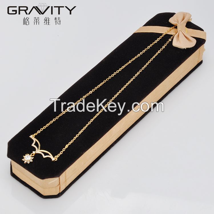 Gravity wholesales latest design saudi  women's 18k/24k long chain gold necklace