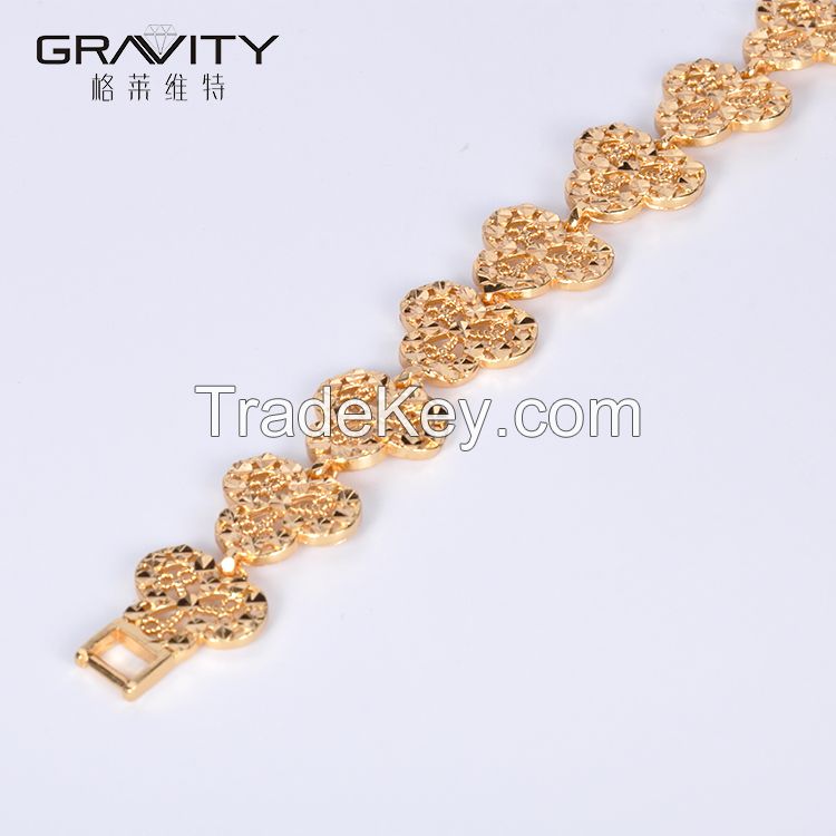Gravity Lastest simple design jewelry accessories gold plated bangle bracelet for women
