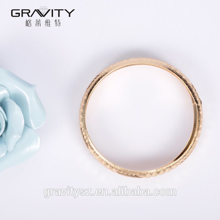 SZCG0004 Shenzhen Gravity best-selling latest degin saudi 18 carat custom fine gold bangle