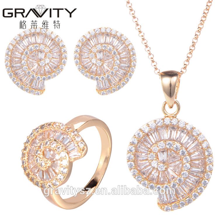 TZXG0103 Gravity Hot selling Unique Elegant luxury saudi dubai imitation 24k gold plated jewellery sets