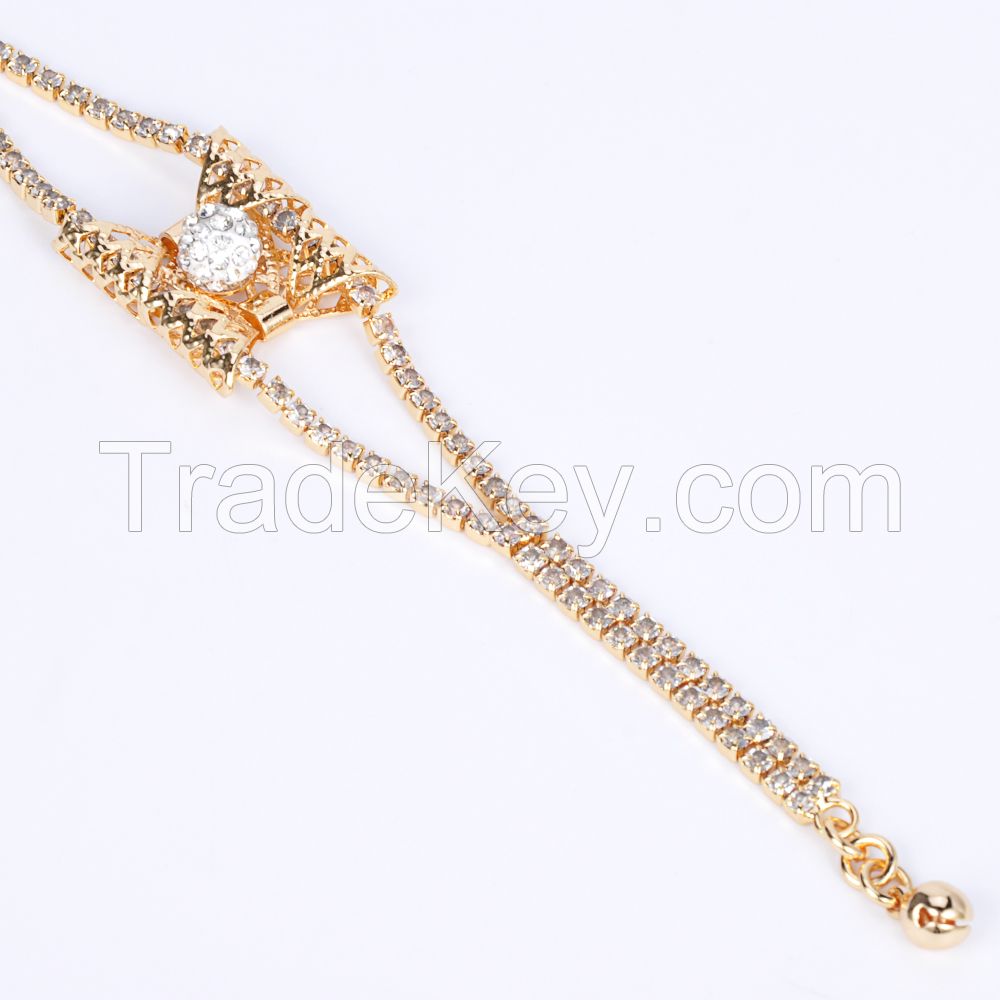 Shenzhen Gravity wholesale newest gold plated 18k charm bracelet designs custom jewelry gold smart bracelet