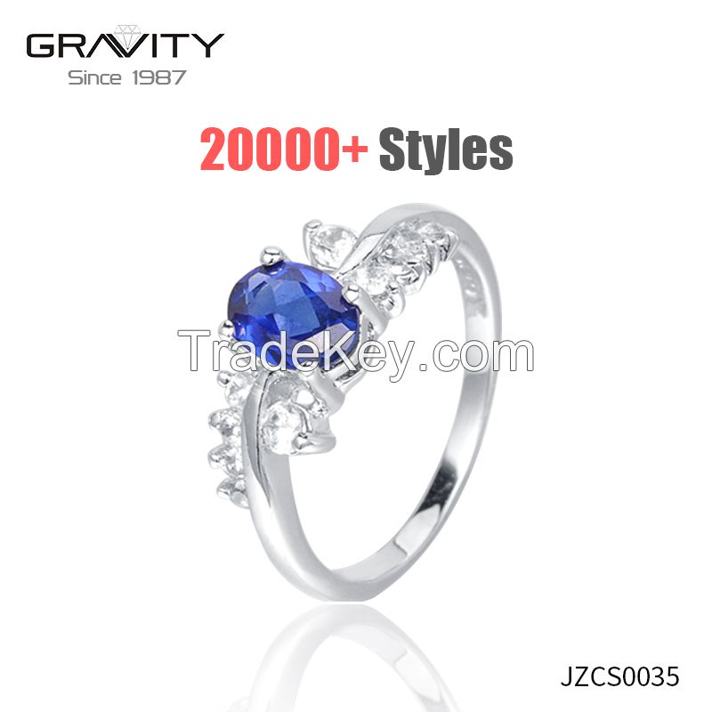 2017 New Wholesale Wedding Ring jewelry white gold Plated Cut Diamond zircon Rings Women Finger Ring