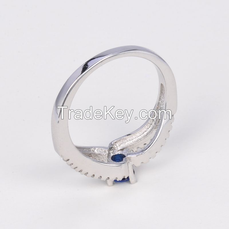 wholesale indian handmade cnc wedding jewelry ring,single stone stainless steel silver engagement white gold ring