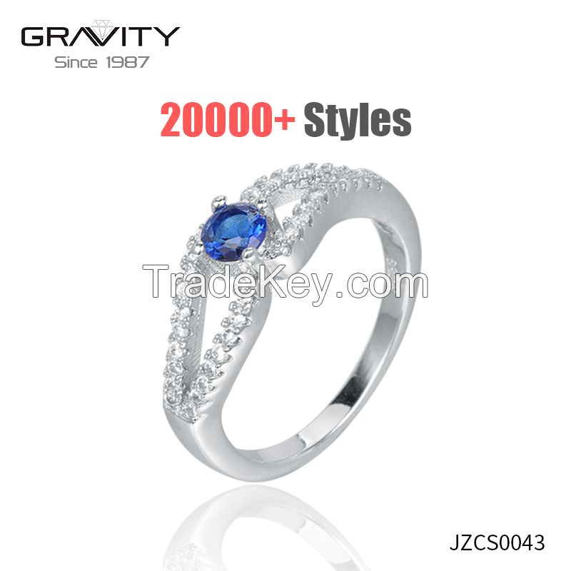 wholesale indian handmade cnc wedding jewelry ring,single stone stainless steel silver engagement white gold ring