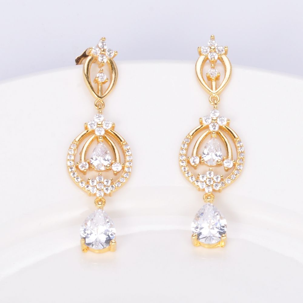statement gold stud pearl drop set of diamond hoop earrings