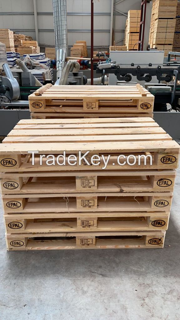 EPAL Certified Durable Wood Pallet - High Quality and Long-Lasting Storage Solution