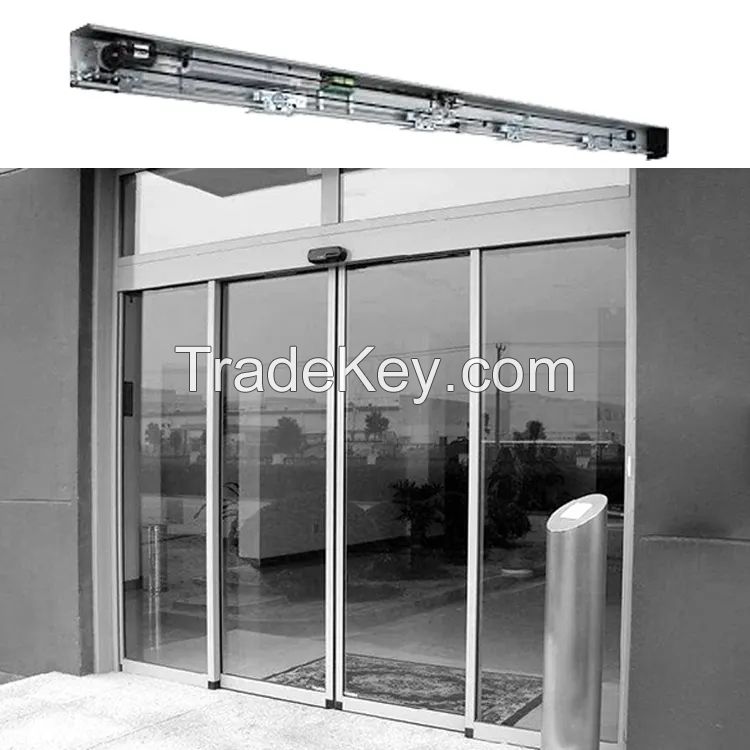 Commercial Building Entrance Sliding Door Motor Electric Aluminum Frame Glass Automatic Sliding Door Operators