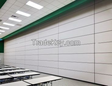 Full Automatic Vertically Folding Partitions Movable Walls Vertical Acoustic Movable Wall Lifting Retractable Partition