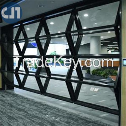 Automatic Vertical Folding Movable Wall Partition Motorized Retractable Glass Walls Interior Door Lifting Partition Telescopic