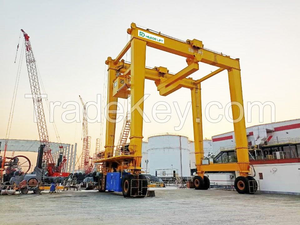 Straddle Carrier Tires Rtg Container Gantry Crane for Sale