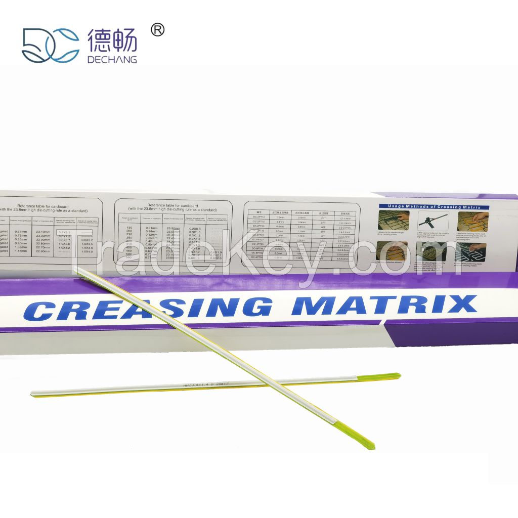 1.7mm Die Cutting Creasing Matrix Paperboard PVC Based Material