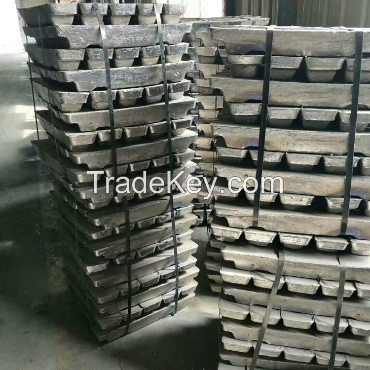 Factory Supplier Silvery Grey Lead Ingot 99.994% Bulk Lead Metal For Battery