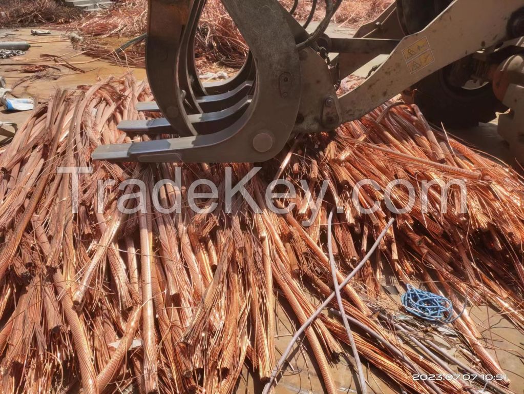 Warehouse For Scrap Of Red Copper Wire Scarp Min 99.99% Yellow Copper Wire for Large Stock