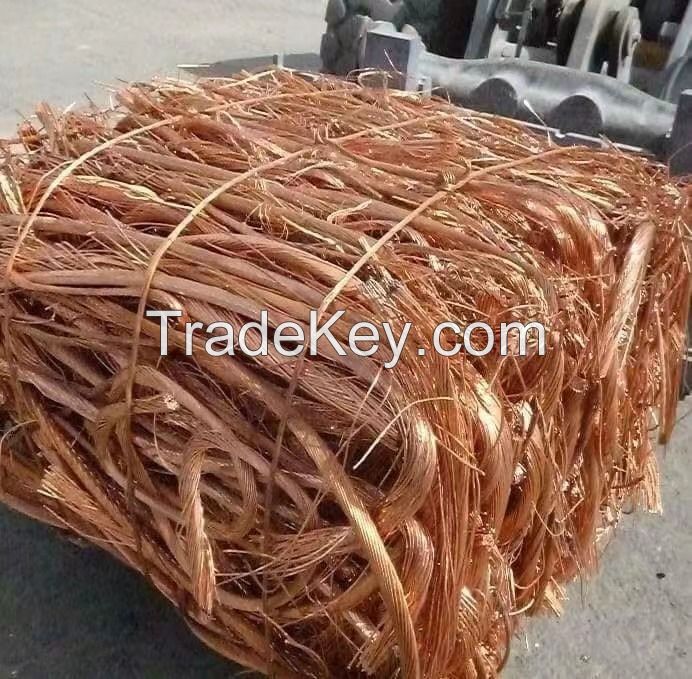 High Purity Copper Wire Scrap 99.9%-99.99% Bright Copper Scrap Cable for Wholesale Price