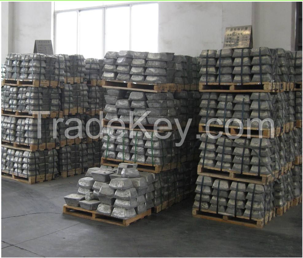 Factory Supply Pure Antimony Ingot 99.9% Metal Ingot Material Non-alloy Antimony