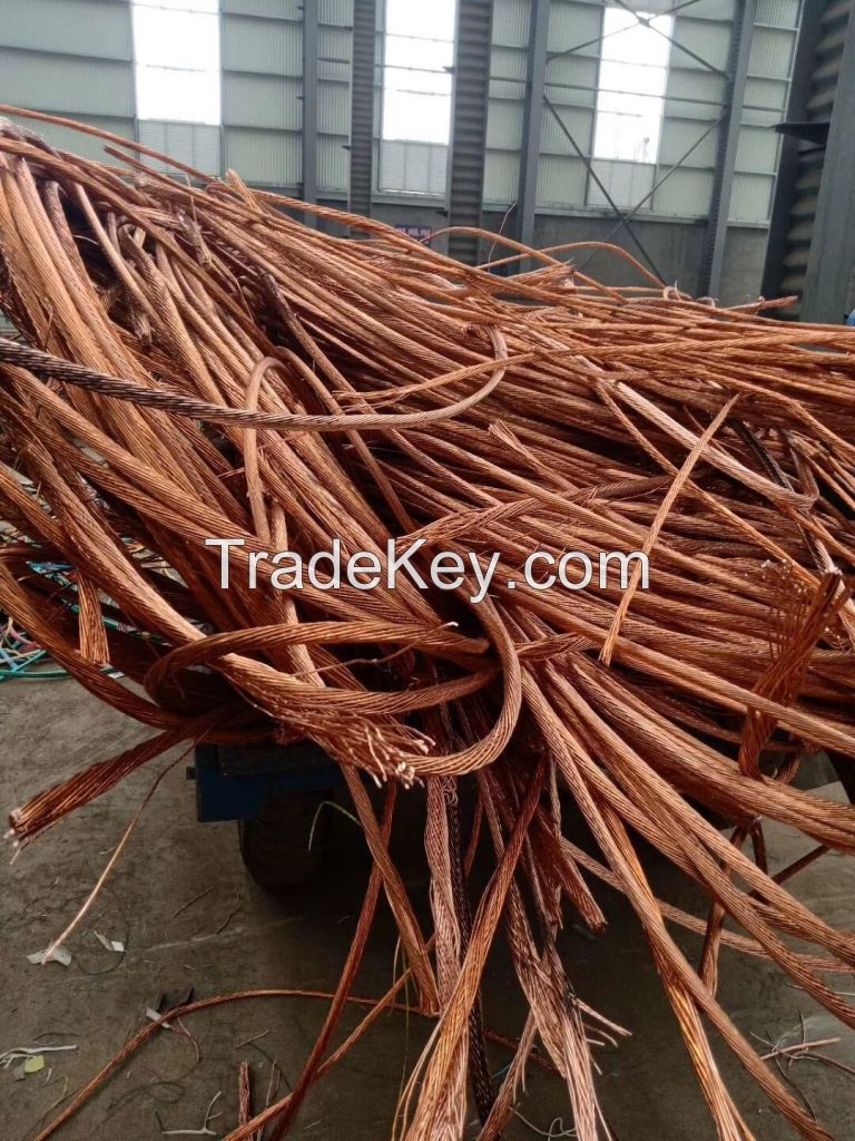Copper Scrap Red Copper Wire Scarp Min 99.99% Yellow Color Copper Wire for Large Stock