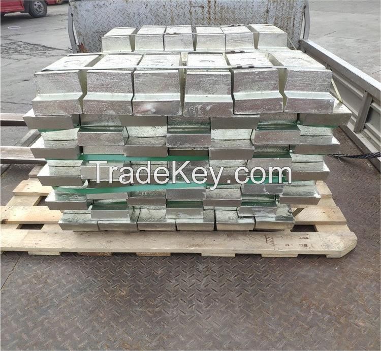 High Quality TIN INGOT Silver Tin Ingot 99.99% From China Used For Coating Materia Factory Wholesale Price