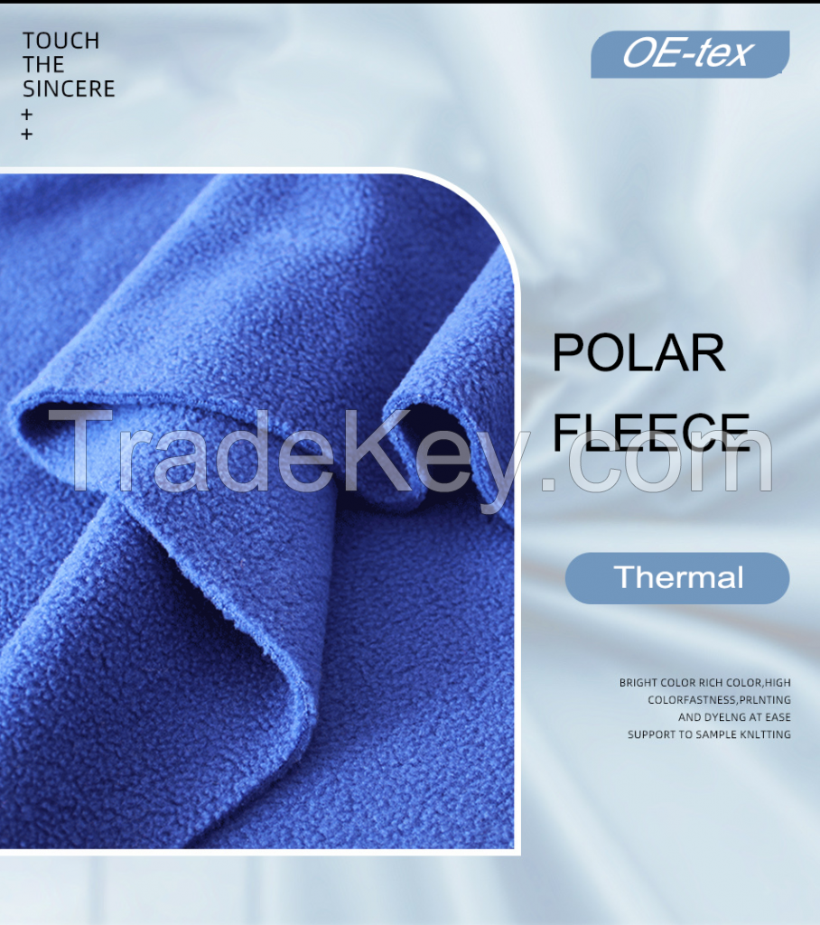 100% polyester knitted Polar fleece fabric
