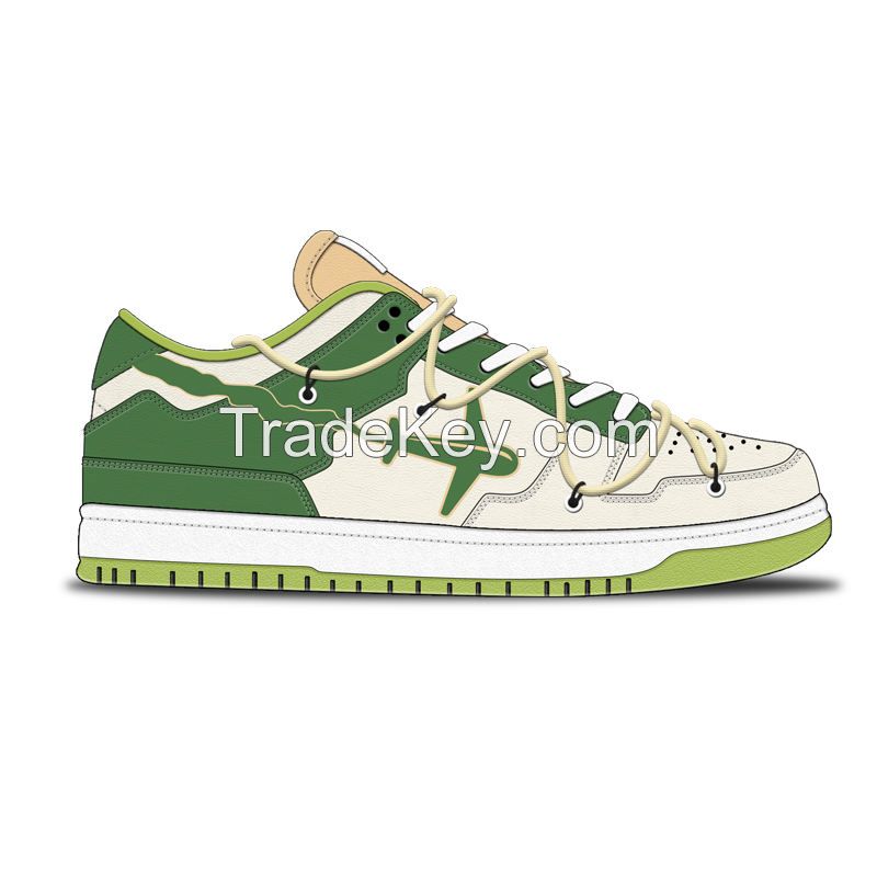 Sneakers Wholesale Fashion Original Custom Logo Classic Retro Travis Scotts Genuine Leather Men Sport Basketball Shoes 807
