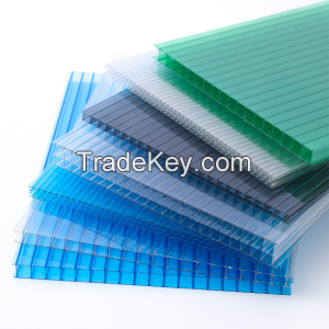 Customized polycarbonate hollow plates roofing skylight sunshine sheets greenhous polycarbonate hollow board