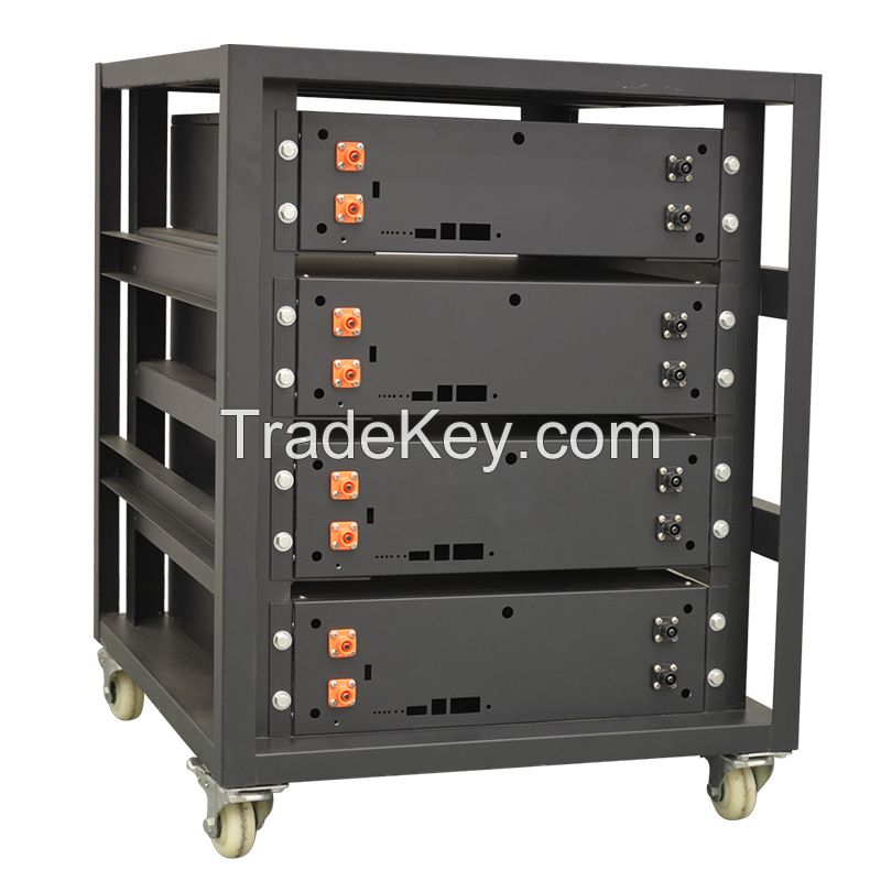 Energy Storage Stackable Battery 5Kw 10Kw 20 Kw Server Rack Mounted Battery 48V Lifepo4 Battery Pack For Solar System