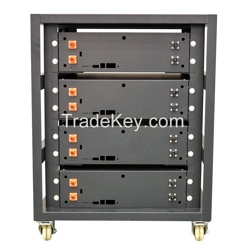 Energy Storage Stackable Battery 5Kw 10Kw 20 Kw Server Rack Mounted Battery 48V Lifepo4 Battery Pack For Solar System