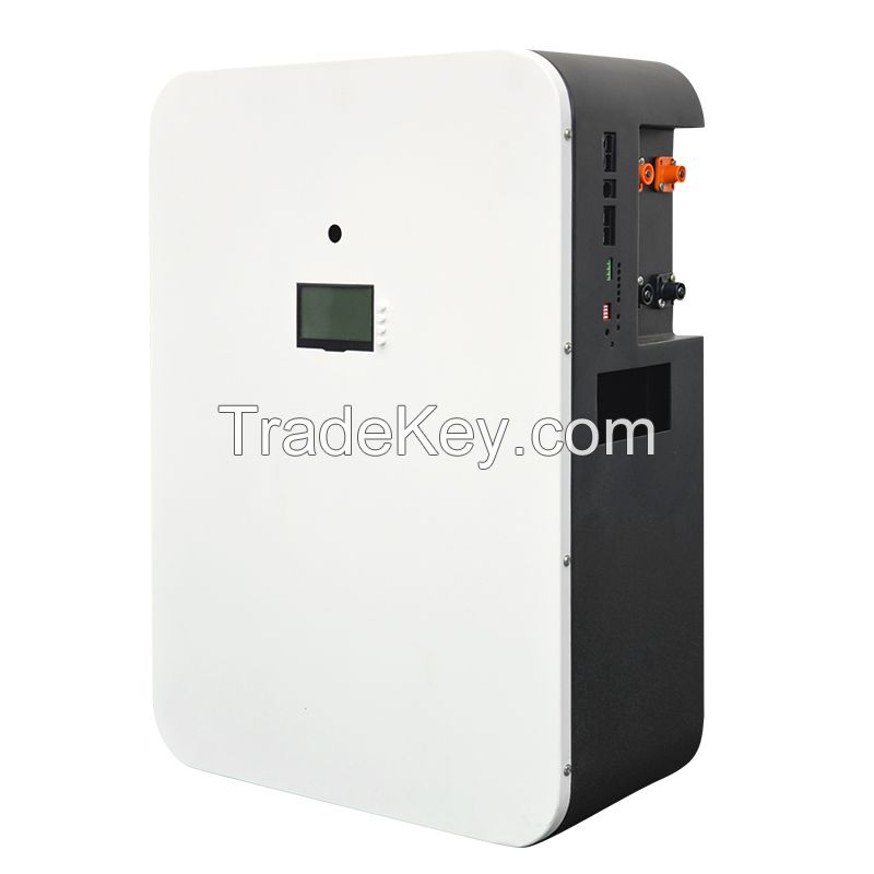 Lifepo4 100Ah Wall Mounted Inverter With Inbuilt Lithium Battery 51.2V 5Kwh Wall Mounted Battery