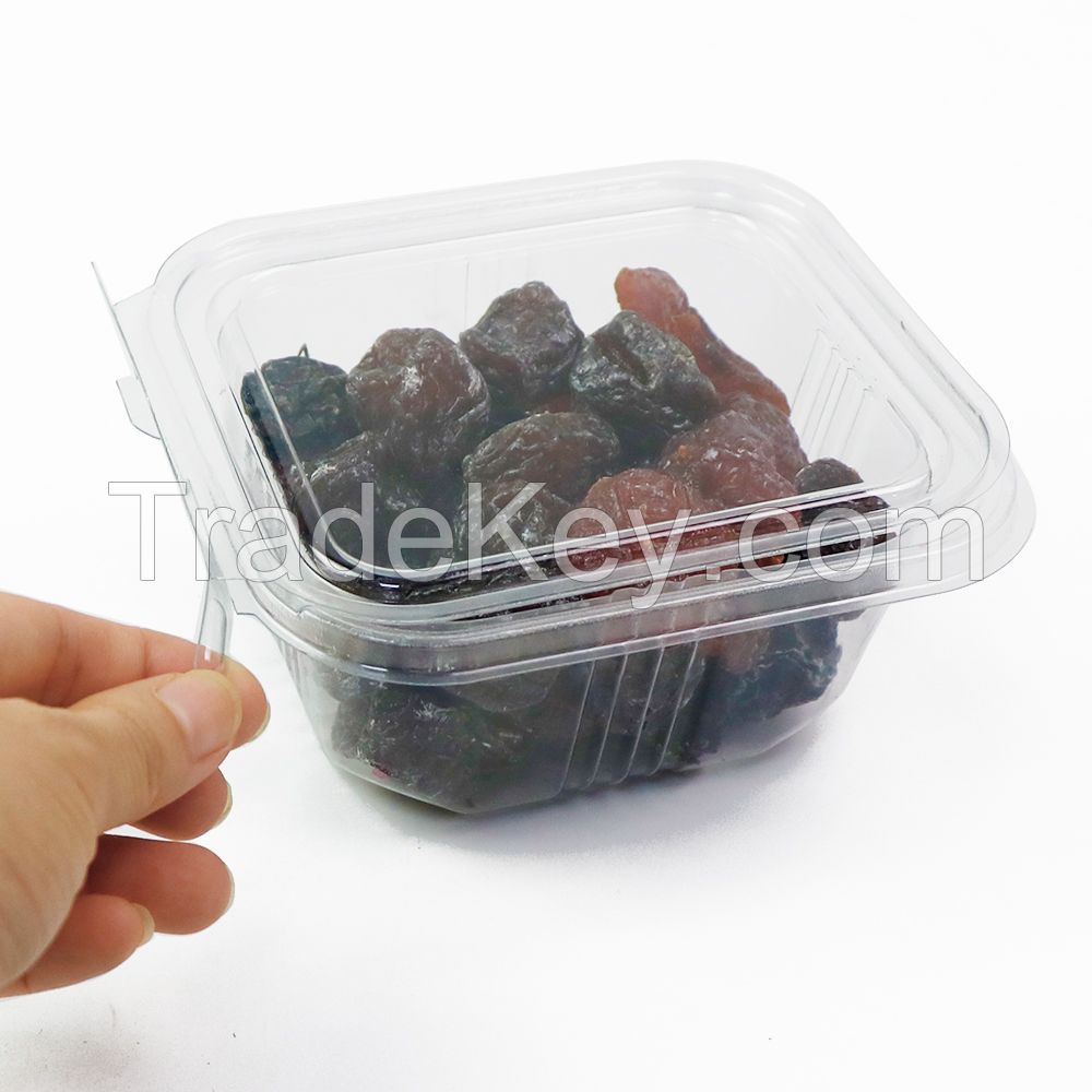 8 12 16 20 24 32 35 48 64Oz Rpet/Pet Food Fruit Container Plastic Hinged Clamshell Food Container Tamper Evident Food Containers