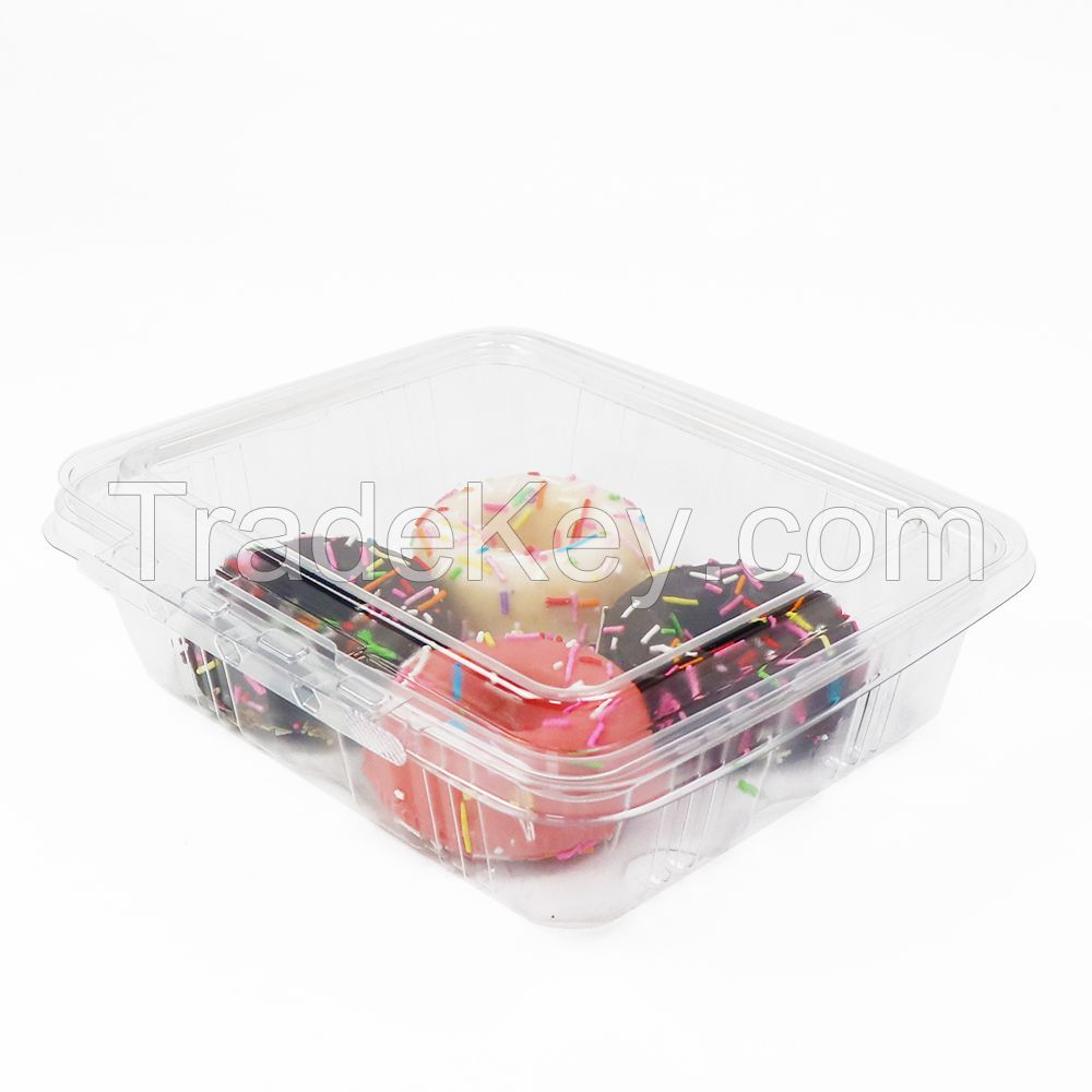 48Oz Pet Food Container Clamshell Packaging Fresh Fruit,Tamper Evident & Tamper Resistant Clamshell