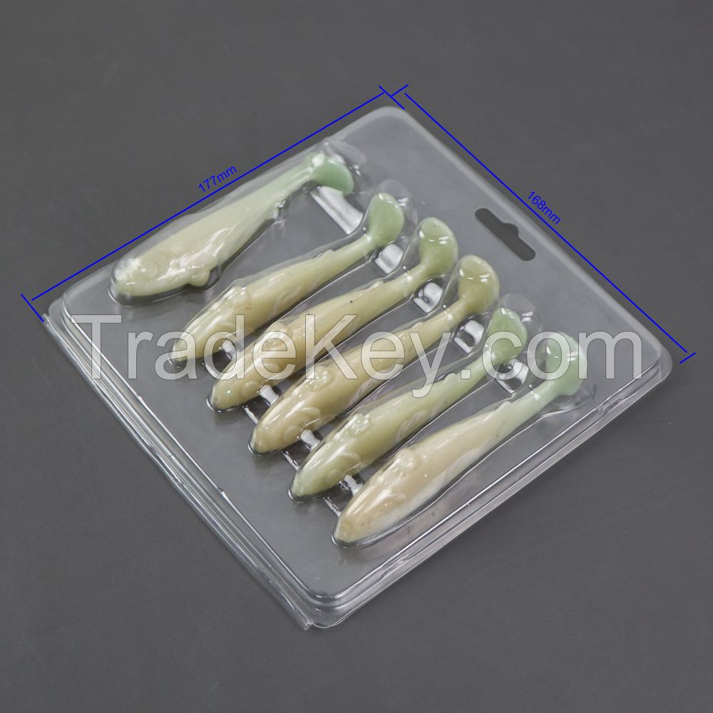 Plastic Display Packaging Clam Shell Customized Fishing Lures Blister Packs Custom Fishing Lure Packaging