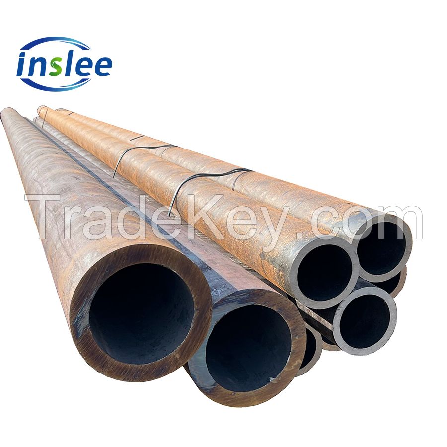 thick wall black steel pipe hollow bar thick wall Q+T treatment