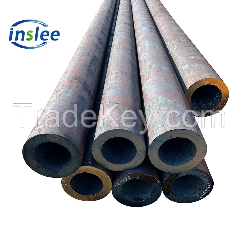 thick wall black steel pipe hollow bar thick wall Q+T treatment