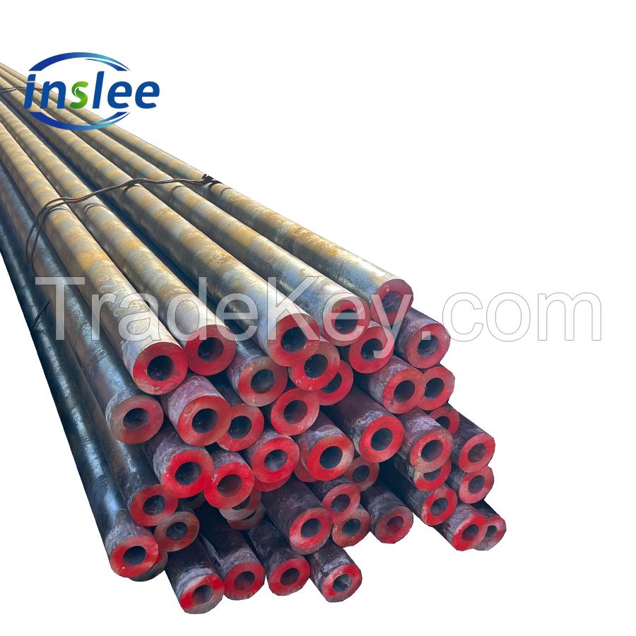 schedule 80 seamless steel pipe st37 st52 carbon black seamless steel pipe