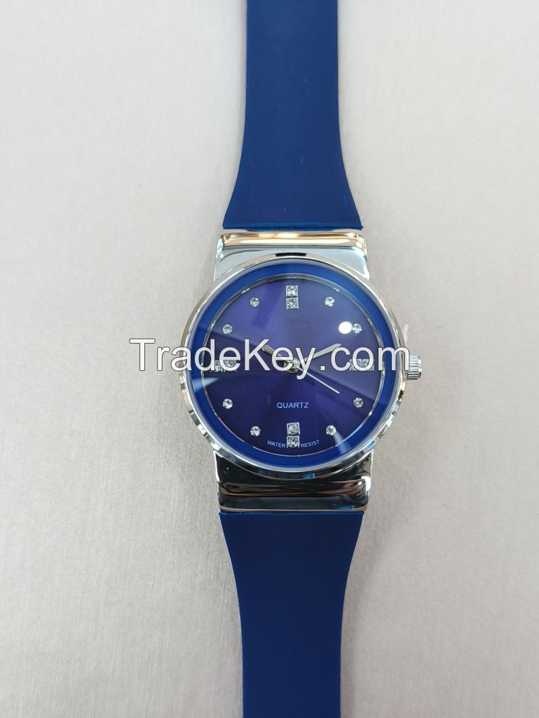 alloy silicon  jelly watch for lady man